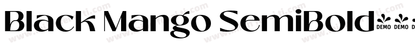 Black Mango SemiBold字体转换
